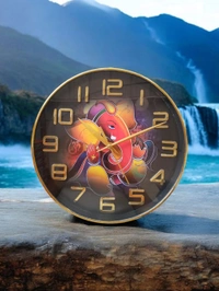 Ganesh Wall Clock  - 25*25 Cm