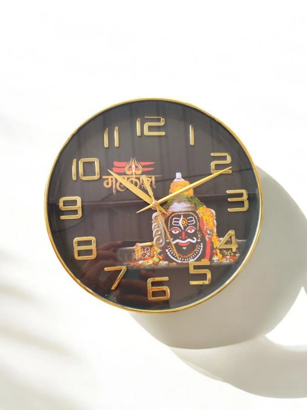 Mahakal Wall Clock  - 25*25 Cm