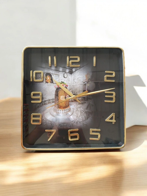 Shivling Mahakal Wall Clock  - 24*24 Cm