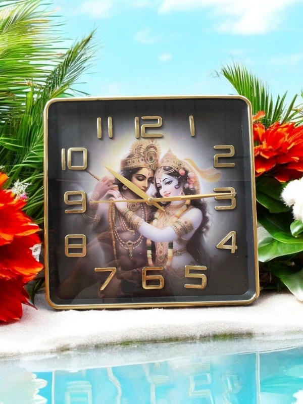 Radhakrishnan Wall Clock  - 24*24 Cm