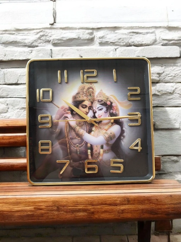 Radhakrishnan Wall Clock  - 24*24 Cm