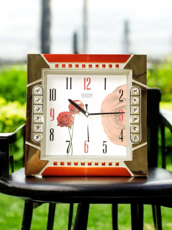 SURBHI Wall Clock  - 26*26 Cm