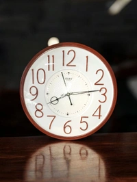 White Analogue Wall Clock  - 29*29 Cm