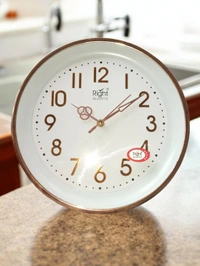 Right Quartz Wall Clock 2101 Copper - 25*25 Cm