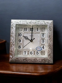 MARVEL Silver Plated Wall Clock M - 4411 -24 - 24*24 Cm