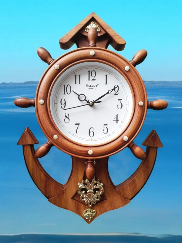SMART Quartz Wall Clock With Pendulum 38 - 34*48 Cm