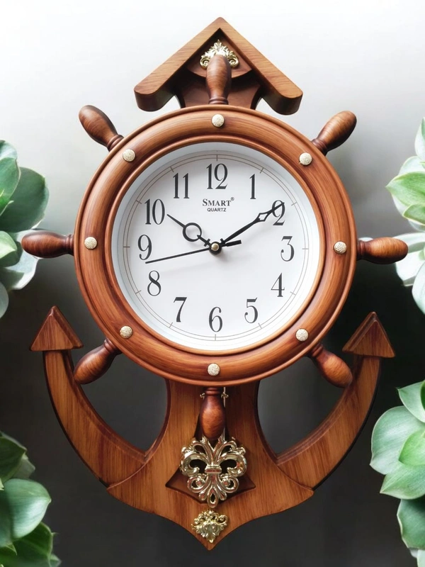 SMART Quartz Wall Clock With Pendulum 38 - 34*48 Cm
