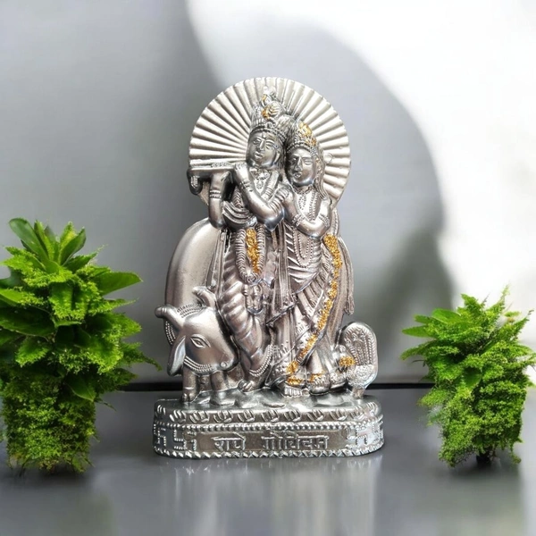 Radhe Krishna Shubh Kamna 121  - 15*21 Cm