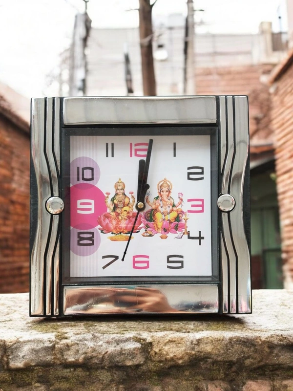 Ganesh Ji Laxmi Ji Wall Clock 85 - 22*22 Cm