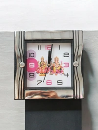 Ganesh Ji Laxmi Ji Wall Clock 85 - 22*22 Cm