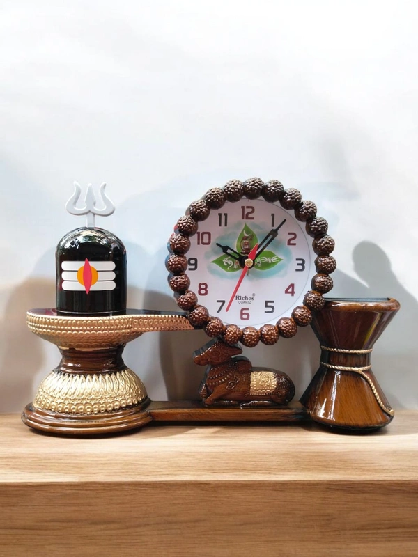 Riches Quartz Shivling Clock Set 94 - 29*20 Cm