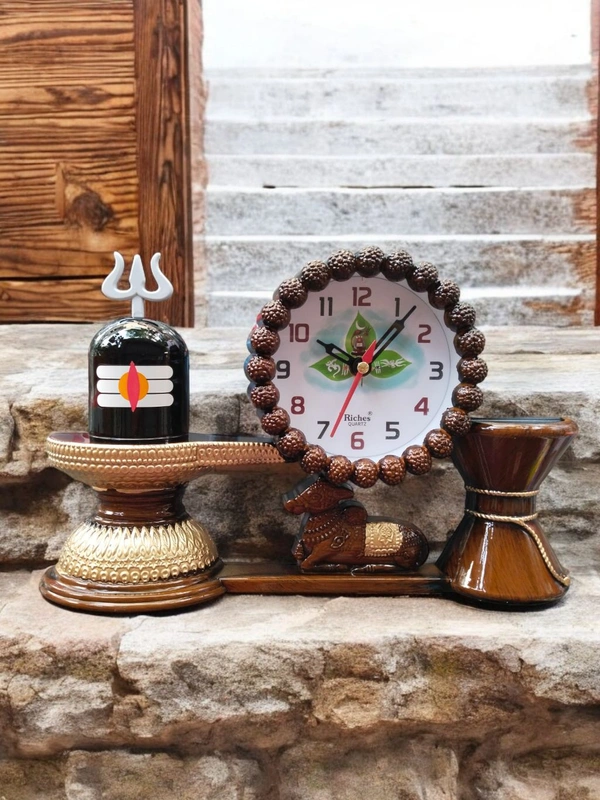 Riches Quartz Shivling Clock Set 94 - 29*20 Cm