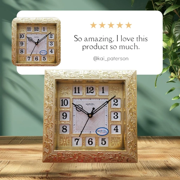 Marvel Quartz Wall Clock  - 25*25 Cm