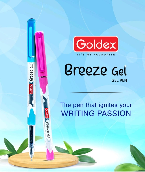 Goldex Breeze Gel Pen - 5 Piece  - Blue