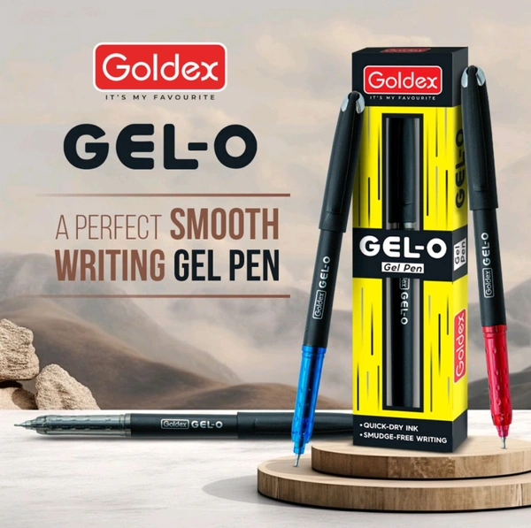 Goldex Gel-O Gel Pen  - Blue