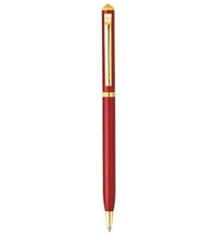 Flair Platinum Series Ignite Ball Pen Blister Pack | Swiss Tip Technology With Twist Mechanism | Sleek Design With Red Color Metal Body | Crystal Studded On Top | Blue Ink, Pack Of 1 - Blue