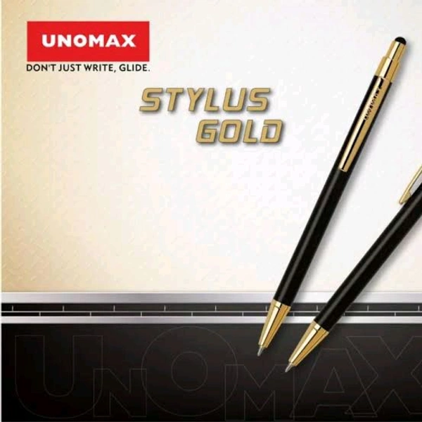 Unomax Stylus Gold Ball Pen Pack Of 1 Blue - Blue
