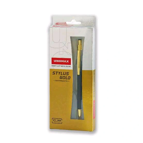 Unomax Stylus Gold Ball Pen Pack Of 1 Blue - Blue