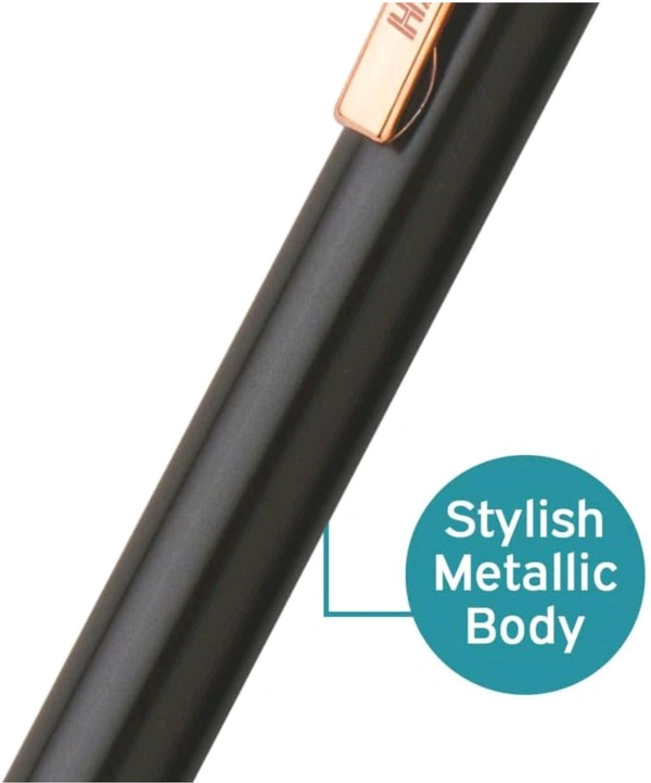 Hauser Aurus Rose Gold Metal Ball Pen | Retractable Mechanism, Shiny & Attractive Metal Body | Ideal For Corporate Gifting, Festive Gifting | Blue Ink, of 1 Pen - Blue