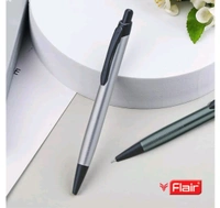 Flair FLAIR Regal Metal Ball Pen Box Pack | Retractable Mechanism with Comfortable Grip for Easy Handling | Shiny & Attractive Metal Body | Ideal for Gifting | Blue Ink, Pack of 1 Pen - Blue