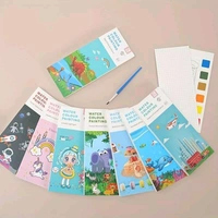 20 Pages Water Color Painting Book with Brush