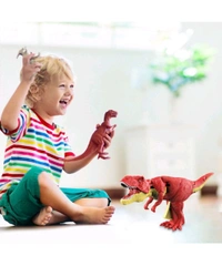 Gooyo Dinosaur Toy Gun & Musical Toy Gun for Kids with Biting Roaring Function, Simulation Sound Effect Will Shake Head Swing Tail (Red Color) - Red