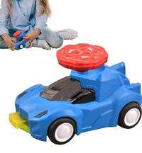 FokCalgary Light Up Tops - Portable STEM Interactive - Fine Motor Skills Learning Games Reusable Educational Rotating Gyro Toy LED Light Up Flashing Tops for Kids - Blue