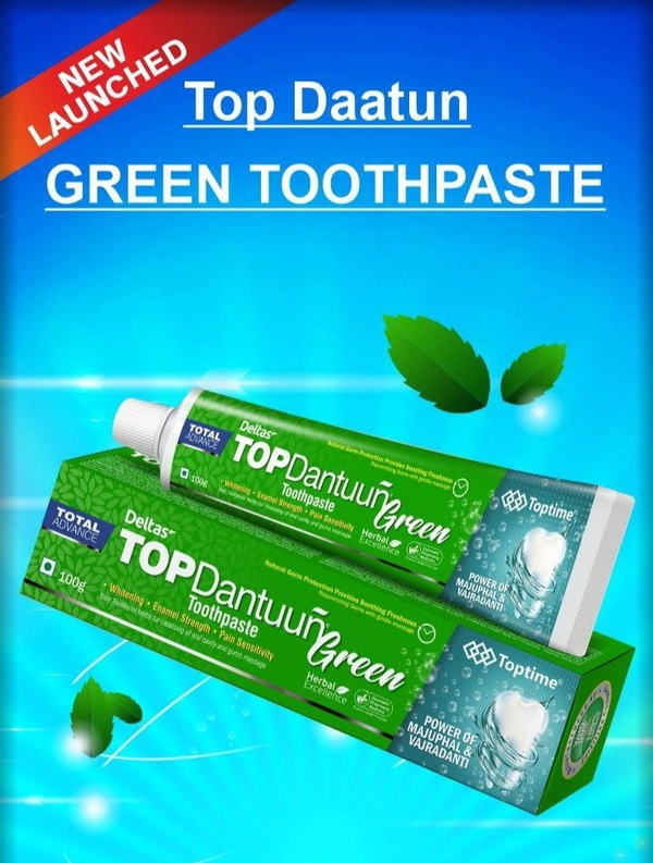 Top Dattun Green Toothpaste 100gm पेस्ट 
