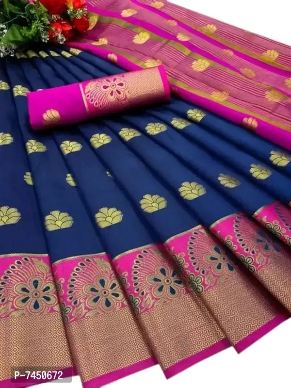 Badavision Silver Banarasi Saree