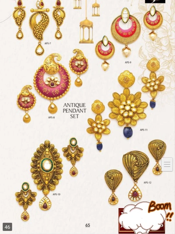 Antique Pendent Set  22/24 Carat