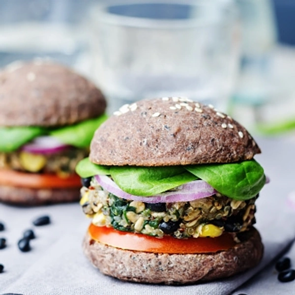 Corn Spinach Burger