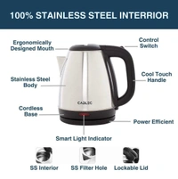 Electric Kettle 2.0 Ltr - Silver, 2.0 Ltr