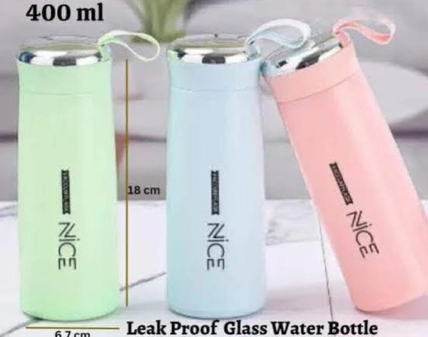 Nice Glass Bottle 400 ML - Blush Pink, 400 ML