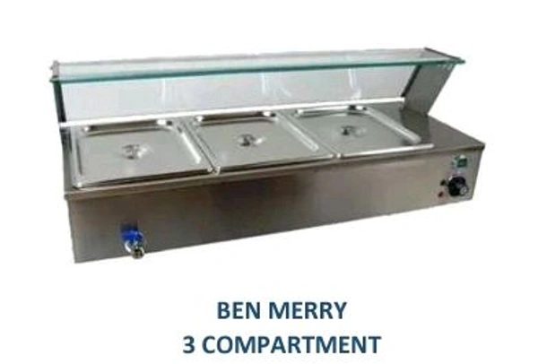 Ban Marry 3 Comparment  - Silver, 3ft