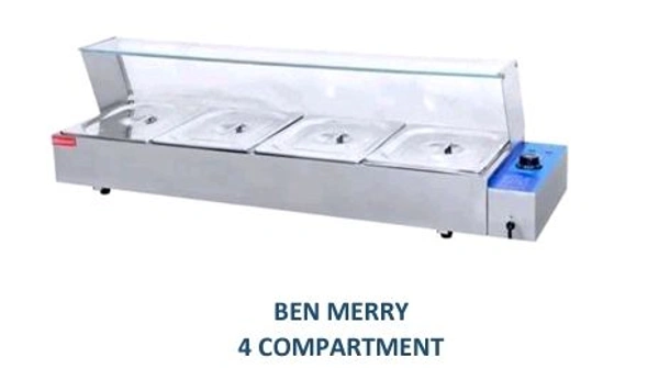 Ban Marry 4 Comparment  - Silver, 4ft
