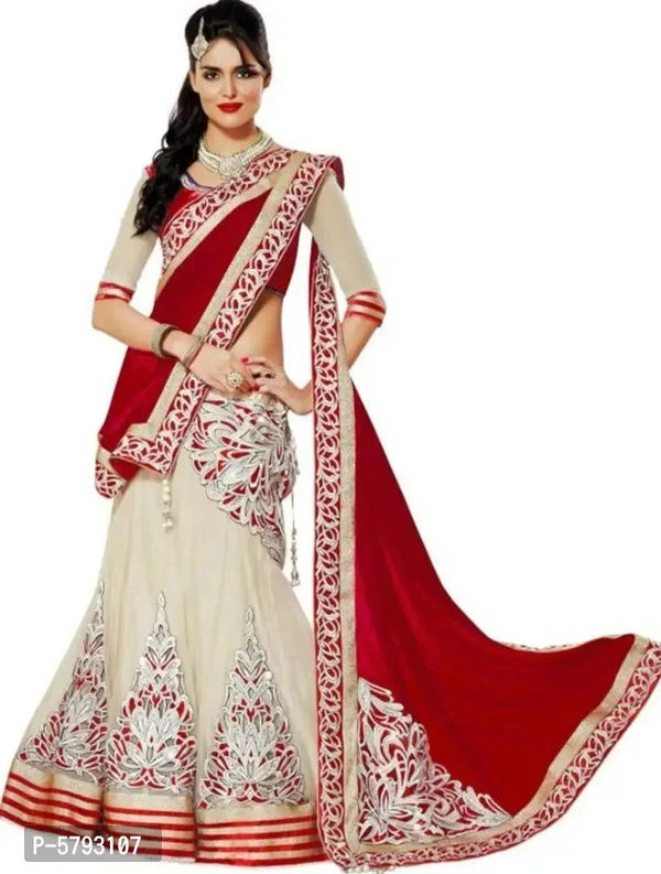 Fashion Net Embrodary Lehenga Choli Fabric:  Net Type:  Semi StitchedWaist: 46.0 - 48.0 (in inches)Bust: 44.0 - 40.0 (in inches)Within 6-8 business days However, to find out an actual date of delivery, please enter your pin code.null