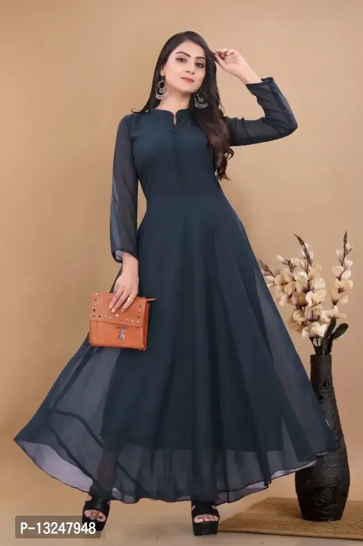 Buy MISH Embellished Flare Sleeve Style A Line Maxi Dress At Nykaa Fashion  - Your Online Shopping Store online