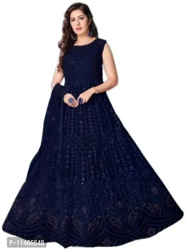 Stylish Fancy Net Anarkali Ethnic Gowns For Women Fabric:  Net Type:  Semi Stitched Design Type:  Indo-western Occasion:  Casual Pack Of:  SingleBust: 36.0 - 44.0 (in inches)Within 6-8 business days However, to find out an actual date of delivery, please enter your pin code.Stylish Fancy Net Anarkali Ethnic Gowns For Women