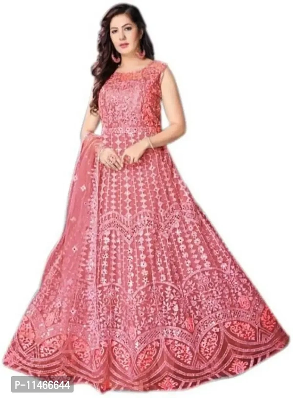 Stylish Fancy Net Anarkali Ethnic Gowns For Women Fabric:  Net Type:  Semi Stitched Design Type:  Indo-western Occasion:  Casual Pack Of:  SingleBust: 36.0 - 44.0 (in inches)Within 6-8 business days However, to find out an actual date of delivery, please enter your pin code.Stylish Fancy Net Anarkali Ethnic Gowns For Women