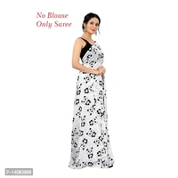 Georgette White Colour Printed Saree Without Blouse Piece Fabric:  Georgette Type:  Saree with Blouse piece Style:  PrintedSaree Length: 5.3 (in metres)Blouse Length: 0.8 (in metres)Within 6-8 business days However, to find out an actual date of delivery, please enter your pin code.null