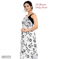 Georgette White Colour Printed Saree Without Blouse Piece Fabric:  Georgette Type:  Saree with Blouse piece Style:  PrintedSaree Length: 5.3 (in metres)Blouse Length: 0.8 (in metres)Within 6-8 business days However, to find out an actual date of delivery, please enter your pin code.null