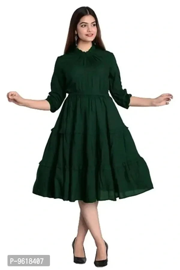 Trendy Rayon Solid Dress For WomenSize: LXL2XL Fabric:  RayonWithin 3-5 business days However, to find out an actual date of delivery, please enter your pin code.Trendy Rayon Solid Dress For Women - L