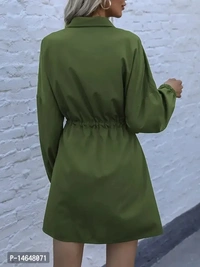 Stylish Fancy Crepe Solid Long Shirts Dresses For WomenSize: SMLXL Fabric:  Crepe Style:  SolidWithin 6-8 business days However, to find out an actual date of delivery, please enter your pin code.Stylish Fancy Crepe Solid Long Shirts Dresses For Women - XL