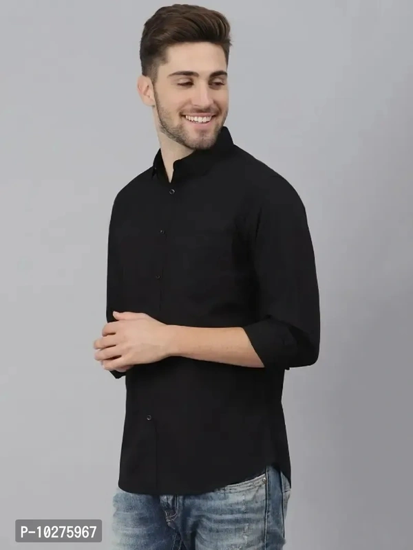 Formal Plain cotton shirts with pocketSize: SMLXL2XL Color:  Black Fabric:  Cotton Type:  Long Sleeve Style:  Solid Design Type:  Regular FitWithin 6-8 business days However, to find out an actual date of delivery, please enter your pin code.-A Premium solid shirt. -Can be worn for from office to after meeting evening get together. -Liked by Father and Son age groups -Regular colla - 2XL