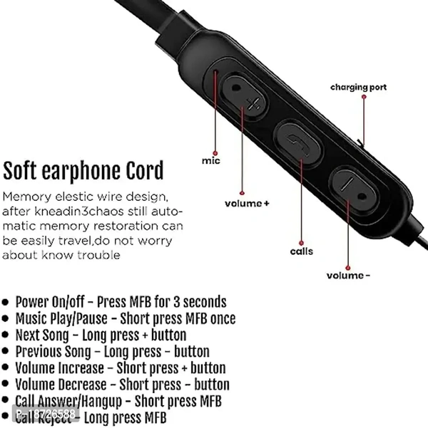 Classy Wireless Bluetooth Neck Band Color:  Black Features:  Volume Control Type:  Headphones Design Type:  In-ear Connectivity Technology:  Bluetooth Wireless Microphone:  With MicrophoneLength: 10.0 (in mm)Within 6-8 business days However, to find out an actual date of delivery, please enter your pin code.Classy Wireless Bluetooth Neck Band