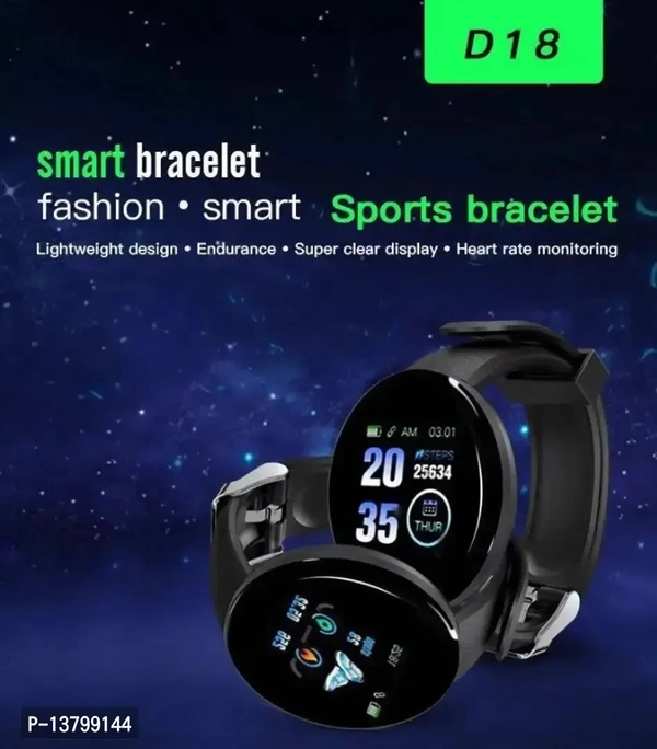 Tunifi Smart Watch D18 Touch Men Women Fitness Tracker Heart Rate MWithin 3-5 business days However, to find out an actual date of delivery, please enter your pin code.Tunifi Fitness Band Watch is One of the most popular wearables got a massive health band. Band was a breakthrough because of its battery life, Free size. Then the Band Pulse added a heart-rate sensor but took the RGB
