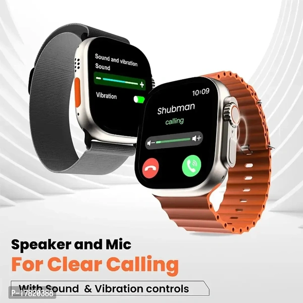 S8 Ultra Smartwatch with 2.05 HD Display, Bluetooth Calling Multiple Sports Modes, Multiple Watch Faces, Spo2 Monitoring  Heart rate monitoring, Call Notification, Bluetooth Camera Warranty Description:  Manual EntryWithin 6-8 business days However, to find out an actual date of delivery, please enter your pin code.Massive 2.05 display: See everyday data clearly under the brightest