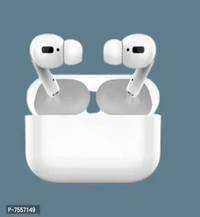 Airpods Pro earbuds headphone with MagSafe Charging Case Bluetooth Headset Color:  White Features:  Noise Cancelling Type:  Headphones Design Type:  In-ear Connectivity Technology:  Bluetooth Wireless Microphone:  With MicrophoneLength: 10.0 (in mm)Within 6-8 business days However, to find out an actual date of delivery, please enter your pin code.Airpods Pro earbuds headphone with