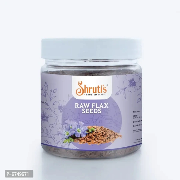 Raw Flax Seeds 250G Ingredient Type:  Vegetarian Packaging Type:  Plastic ContainerQuantity (gm): 250.0 (in grams)Quantity (kg): 0.25 (in kg)Within 6-8 business days However, to find out an actual date of delivery, please enter your pin code.Offers A Premium Hand Picked Seeds. Right From Choosing The Premium Quality Seeds From Around The Globe To Efficiently Sorting, Grading, And P
