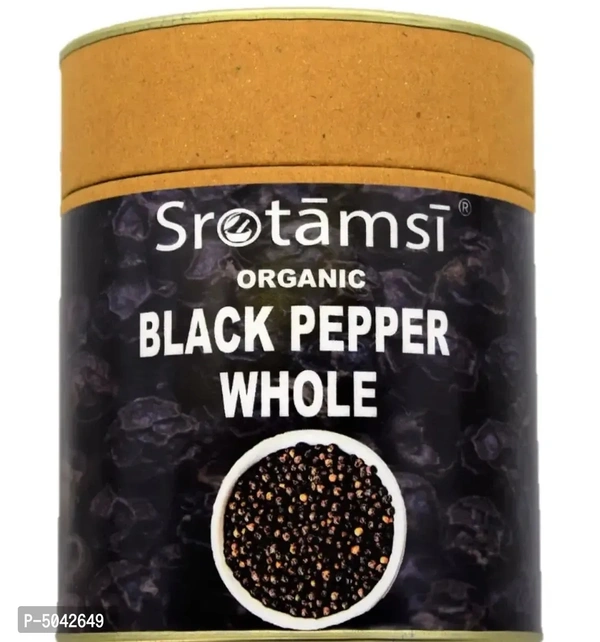 Organic Black Pepper Pack Of 150 gm Ingredient Type:  Vegetarian Packaging Type:  Tin ContainerQuantity (gm): 150.0 (in grams)Quantity (kg): 0.15 (in kg)Within 6-8 business days However, to find out an actual date of delivery, please enter your pin code.
